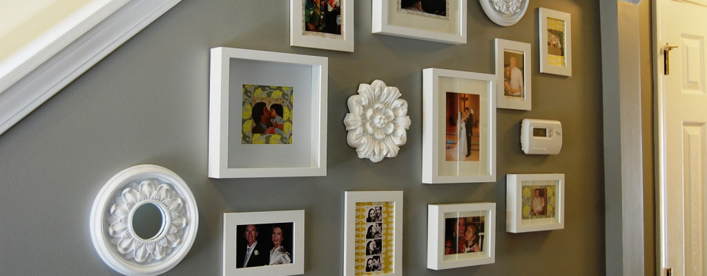 Instead of covering that ugly old thermostat, get creative with your wall decor to conceal and beautify it!